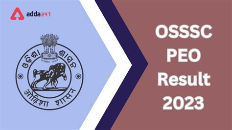 osssc peo result 2023|OSSSC PEO results 2023 out: Here’s link to download from .